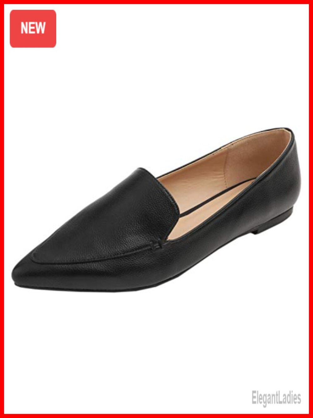 Women's Pointed Toe Loafers Slip On Driving Shoes Synthetic Rubber